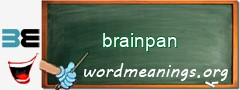 WordMeaning blackboard for brainpan